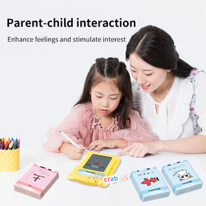 Tavolo da disegno magico grande apprendimento leggere Flash Card Machine Baby Montessori giocattoli apprendimento educazione Card - Product Image 4