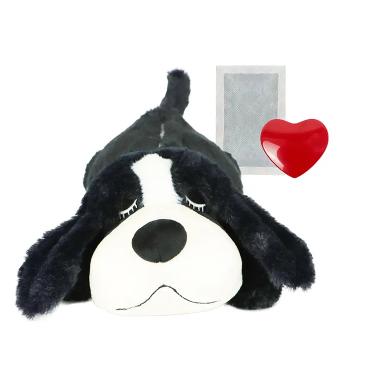 Nouveau Design jouet pour animaux de compagnie, soulagement de l'anxiété et calmant, chiot chien battement de cœur, jouet en peluche pour chiens