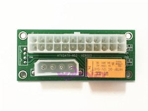 <strong>24pin</strong> ATX to Molex ATX 24 Pin Multiple Dual PSU Power Synchronous Start Extender Module Card <strong>Adapter</strong> for Computer - Product Image 2