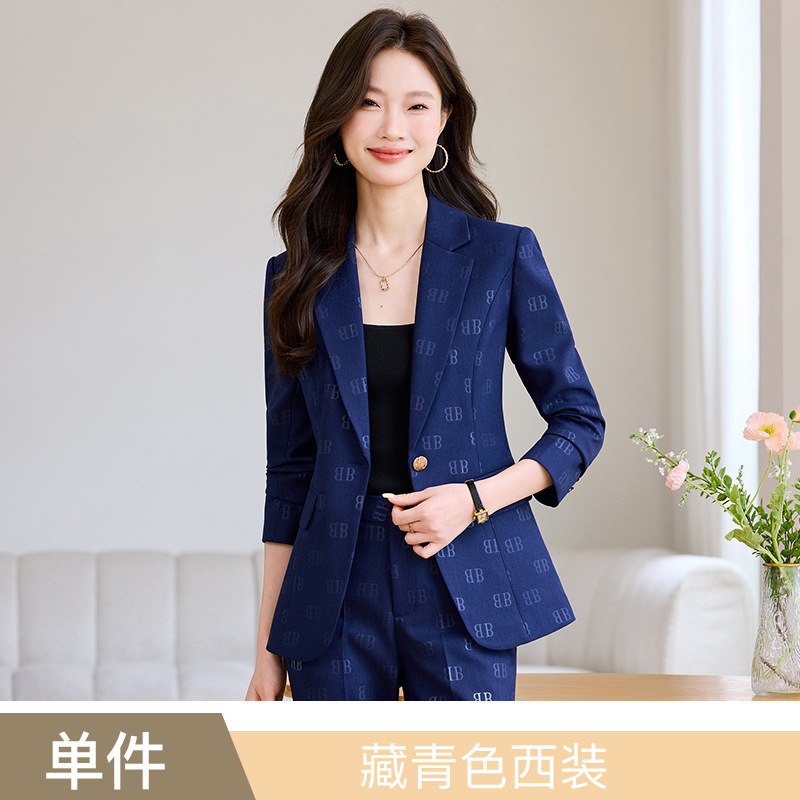 Navy blue suit