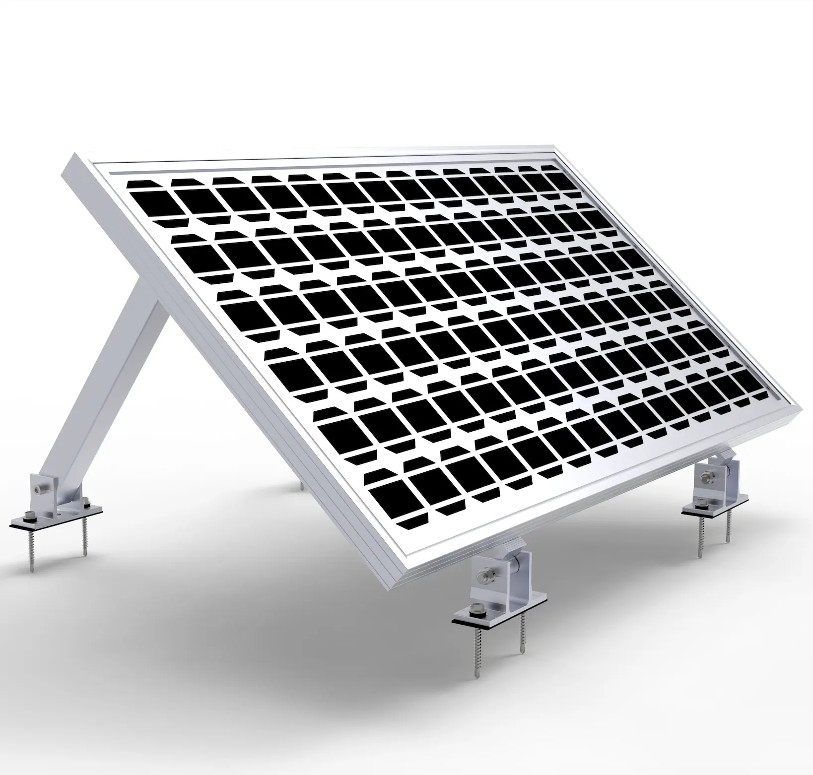 쉬운 설치 태양열 키트 조정 가능한 정도 태양 전지 패널 벽 장착 시스템