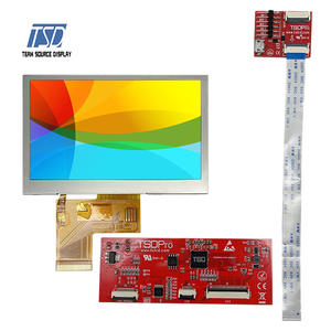 4,3 "TFT transmisiva 480x272 res 450nits IPS de ST7282 HMI 4,3 pulgadas UART pantalla LCD con PCAP/RTP - Product Image 1