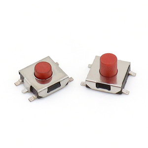 6x6mm SMD Red Button Schalter 5 Pins Touch Key PCB SMT Mount Tactile Push Button Schalter für Toy Control - Product Image 2