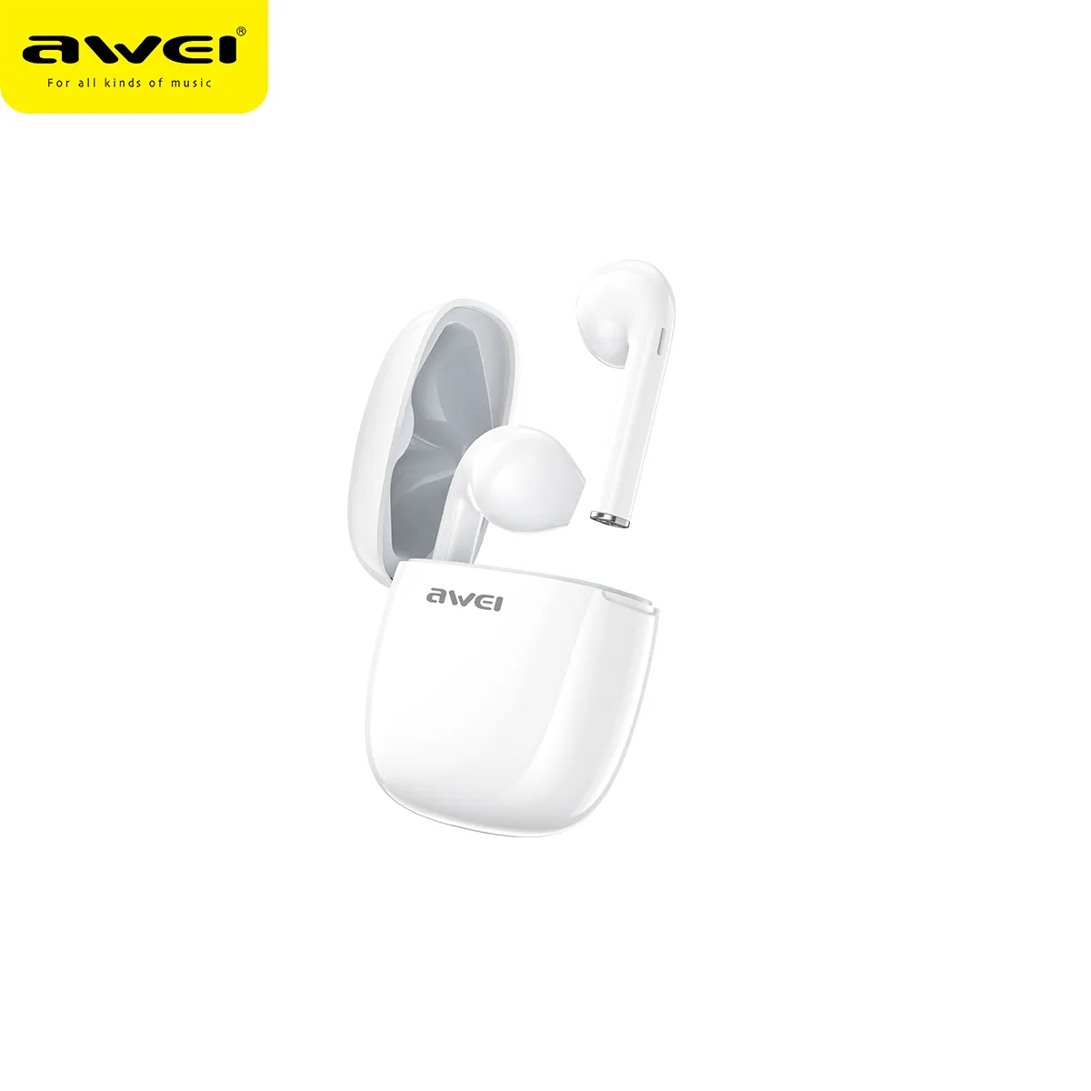 Fones De Ouvido Marca Fábrica Awei T28 TWS Fone De Ouvido Bluetooth 5.1 Atacado Audifonos-Fones De Ouvido Bluetooth