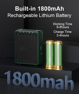 SHIDU 10W Amplificador de voz inalámbrico portátil Sistema de amplificador de enseñanza de potencia de salida de auriculares con micrófono