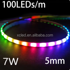 USB 5 В RGBIC Светодиодная лента с контроллером синхронизации музыки 160 pixels/M WS2812 Dream Color Bluetooth-совместимое приложение ИК Голосовое управление - Product Image 3