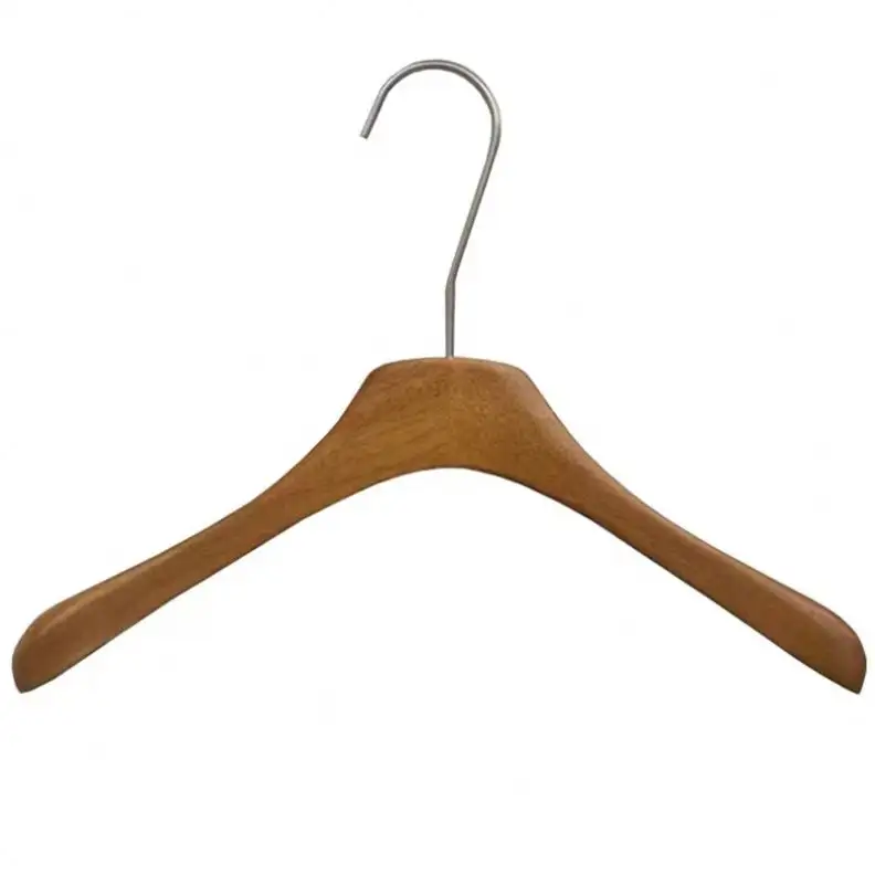 衣料品店の顧客のロゴのためのBiumart木製ハンガー金属コート洋服ハンガーラック