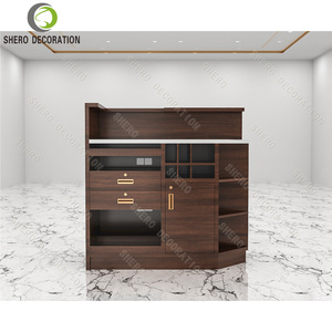Mesa de mostrador de cajero con diseño de mostrador de tienda elegante para diseño de tienda para mostrar la decoración de la tienda de ordenadores - Product Image 2