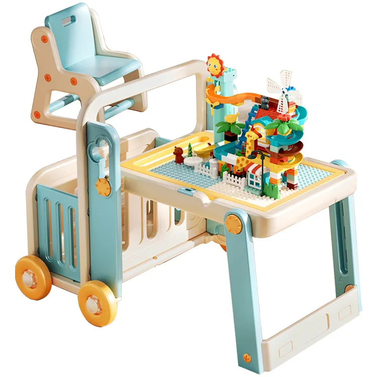 Многофункциональный милый детский сад, детский стол и стулья, набор игрушек, мебель для гостиной, строительный блок, доска для рисования, планшет