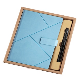 Dell'unità di elaborazione di Cuoio In Bianco Notebook Scuola di Cancelleria Nota Scrittura Ufficiale Stringa Diario Foglia Notepad Set Con La Penna - Product Image 1