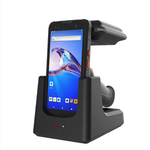20cm Android 10 GMS PDA RFID Barcode Scanner <strong>HF</strong> Wireless Handheld RFID <strong>Reader</strong> for Library Management System