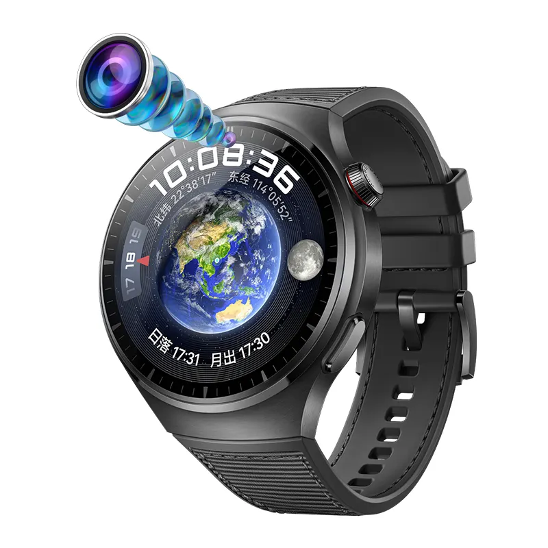 Jam tangan pintar Android pria, arloji cerdas 4G lte produsen GPS kartu Sim 4G tahan air waktu dunia 2024
