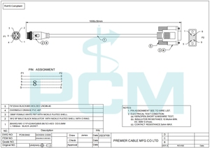 NMEA 2000, CANopen, Devicenet connettore circolare M12 5 pin maschio a DB9 femmina può Bus data logger cavo terminale per sensore - Product Image 5