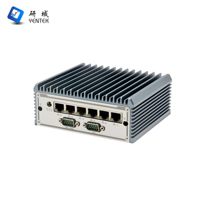 Eingebetteter Industrie computer Intel Celeron 5205U Windows 10 Linux Ubuntu 6 * I225V LAN 2 * RS232 COM lüfter loser industrieller Mini-PC - Product Image 1