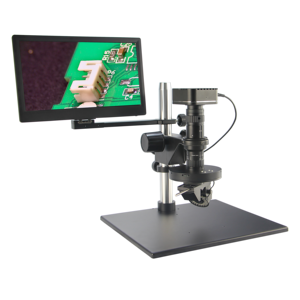FT-光电FM3D0325-R宽视场2D/3D液晶视频显微镜，用于半导体PCB检查和电话维修侧视图 - Product Image 6