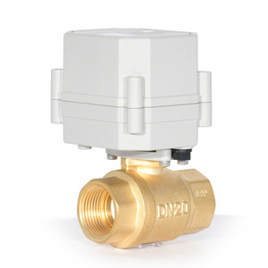 Двухпозиционный 3/4 ''DN20 пропорционально модулирующий латунный шаровой клапан 9-24VDC аналоговый сигнал 4-20 мА 0-5 В 0-10 В - Product Image 1