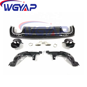 Audi A4 S4 B9.5 2020-2024 için WGYAP RS4 bodidiffuser karbon arka difüzör kolay kurulum arka tampon difüzör - Product Image 2