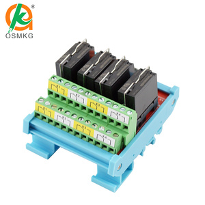 Oshangming 5A 2NO 2NC IO Board 4 entradas 4 salida de relé Board 12V/24V Módulo de relé para sensor - Product Image 1