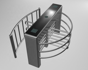 Tornello girevole automatico a mezza altezza in vita con ingresso residenziale con sistema di controllo accessi