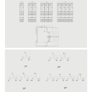 モジュール式スイッチ63A125A 4P 2P MTS手動デュアル電力伝送スイッチ - Product Image 6