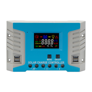 ソーラー充電器コントローラPWM 10 20アンプ30 40 50 60アンプ12v 24v 48v PWMソーラー充電コントローラインバーター用工場 - Product Image 1