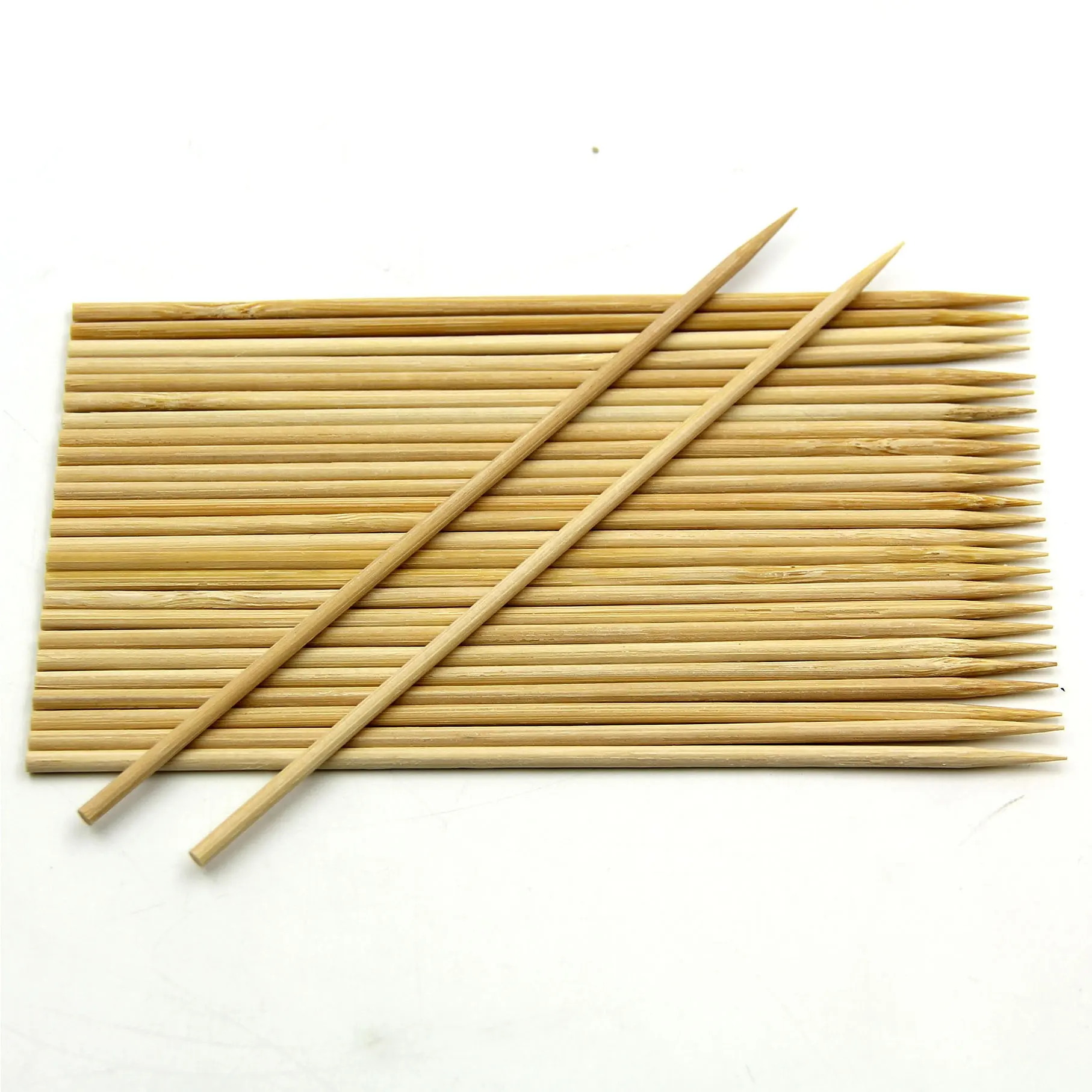 3.0mm 25cm 100 adet bambu şiş bambu barbekü