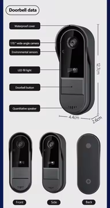 Pantalla LED de 4,3 pulgadas, cámara HD, timbre inalámbrico, impermeable, seguridad inteligente para el hogar, timbre de intercomunicación bidireccional - Product Image 5
