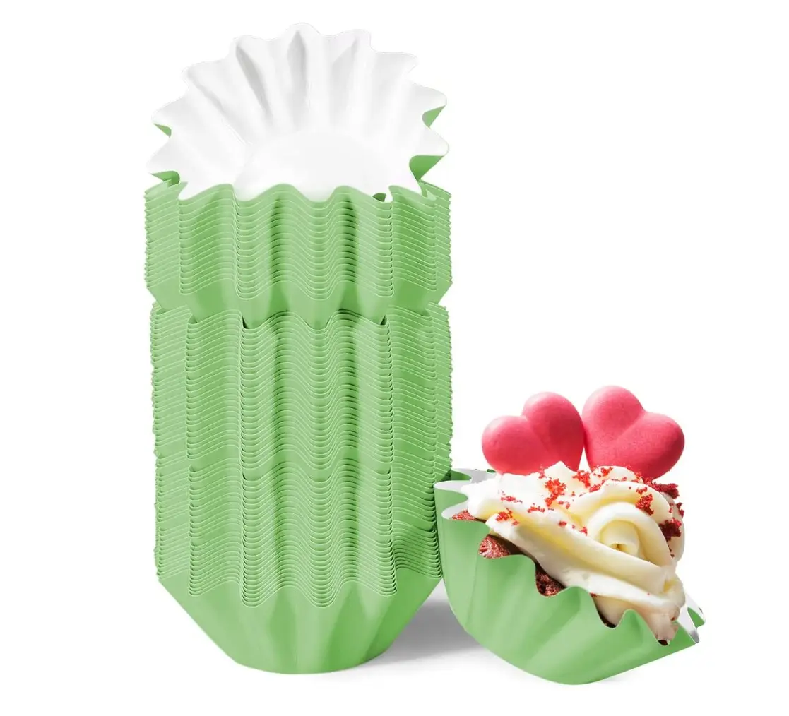 PET Brioche Floret involucri per cupcake tazza di carta da forno usa e getta nuovo design fodere per cupcake