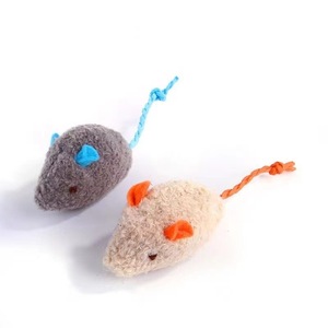 卸売新しい到着充填可能なペットの柔らかいおもちゃかわいい面白い猫インタラクティブなおもちゃマウス屋内、ランダムカラー