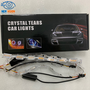 Car <strong>LED</strong> Crystal <strong>Tear</strong> Eye Lamp Dual Color Daytime Running Light Flowing Scalable Flexible <strong>LED</strong> Soft Light Strip for Headlight - Product Image 6
