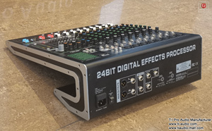DJショー用のプロフェッショナルピュアミキサー2チャンネルステレオ入力オーディオスピーカーミキサー - Product Image 2