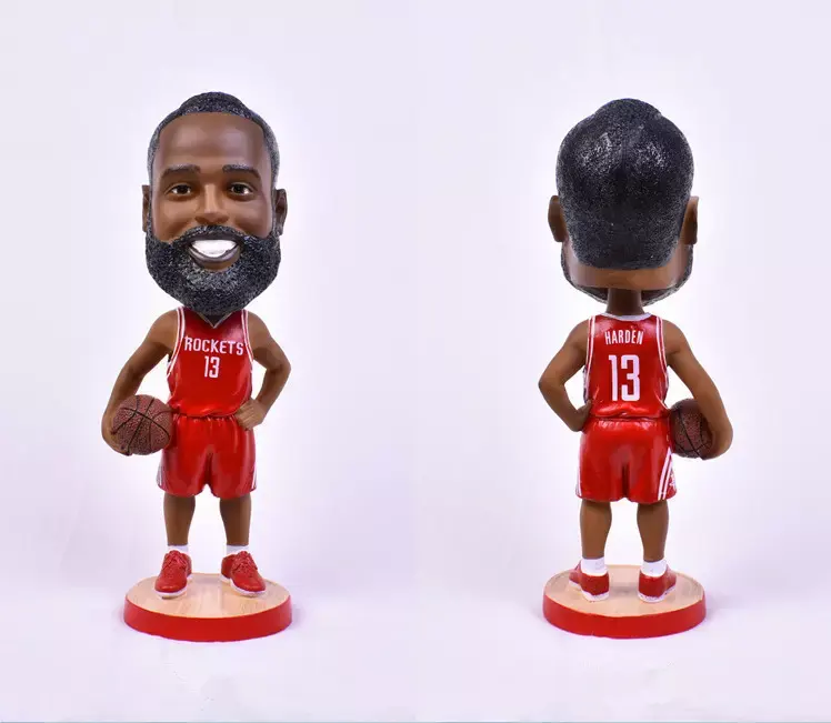 Boneco de resina bobblehead, brinquedo personalizado colecionável de cabeça de bobblehead, brinquedos de basquete