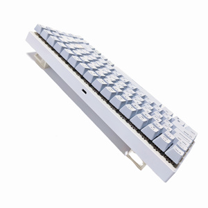 Teclado mecánico óptico retroiluminado RGB de moda para juegos con cable Mini USB personalizado con interruptor verde y rojo de 83 teclas DIY - Product Image 2