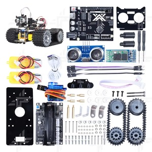 DIY akıllı Robot araba kök kitleri kaçınma takip ultrasonik Arduino programlama tankı robotik başlangıç kiti