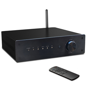AMPLIFICADOR DE TV inalámbrico BT, receptor estéreo de 400 vatios con entrada BT, coaxial óptico y 3,5 MM - Product Image 1