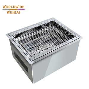 Jikokoa日本台式炭炉镀锌面漆韩国烧烤店木炭烹饪 - Product Image 3