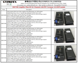 Produttore audio DSP FIR germania alldsp modulo amplificatore classe D 1600watt 2000watt modulo amplificatore altoparlante attivo 2 canali