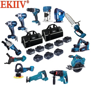 EKIIV Popular Professional China Factory 12 in One <strong>Set</strong> 21v 18volt 4.0A 5.0A 6.0A <strong>20</strong>-volt Cordless Power Tools
