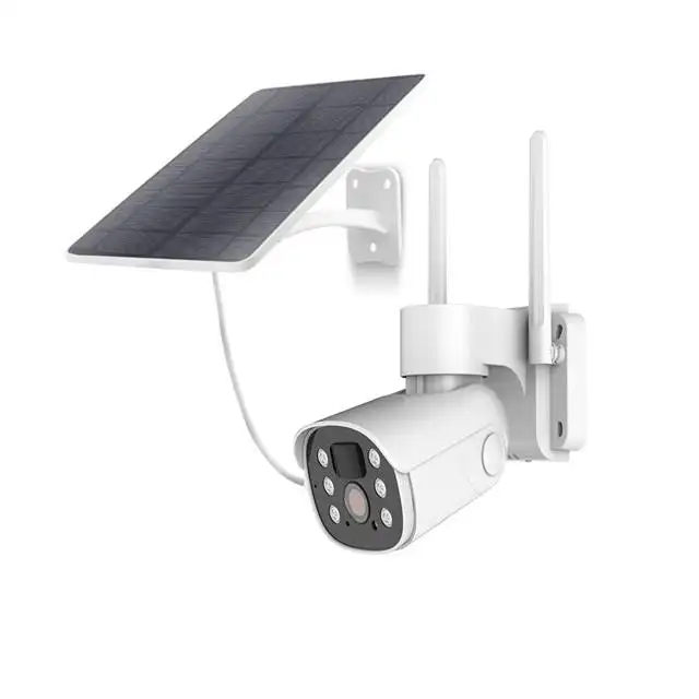 Câmeras Digitais Smart APP Controle Painel Solar Bateria AI Câmeras de Rede CCTV Suporte de Segurança Vídeo Ao Ar Livre
