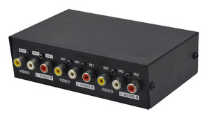 Interruptor de audio y vídeo AV de 2 puertos Plug and play FJGEAR, interruptor AV de Salida 2 en 1, compatible con ancho de banda, interruptor bidireccional de 250MHz, 2 en 1 - Product Image 5