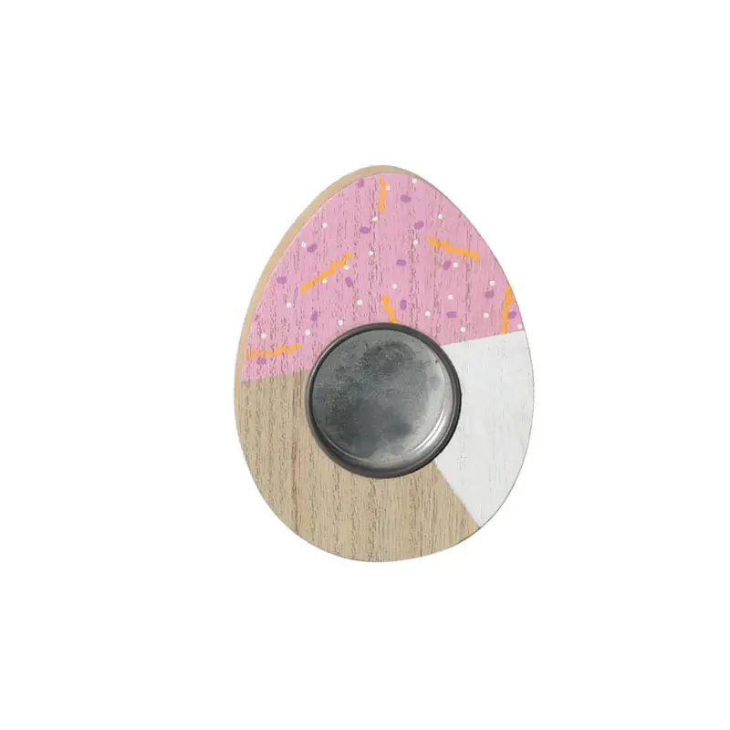 ईस्टर अंडे मोमबत्ती गहने लकड़ी के सजावटी हस्तशिल्प स्क्रीन मुद्रण रंग पेंटिंग घनत्व बोर्ड पार-सीमा कस्टम