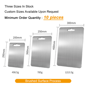 Büyük titanyum kesme tahtası Premium kalite çift taraflı 100% saf titanyum kesme tahtaları yeni mutfak Choping kurulu için - Product Image 5
