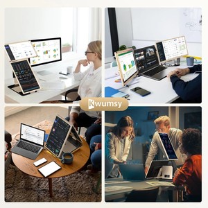 Nhà máy trực tiếp 15.6 inch <span class=keywords><strong>x</strong></span>ách tay ba màn hình với 1080P thêm màn hình cho máy tính <span class=keywords><strong>x</strong></span>ách tay dễ dàng tự làm thiết lập IPS Bảng điều chỉnh Loại C giao diện - Product Image 6