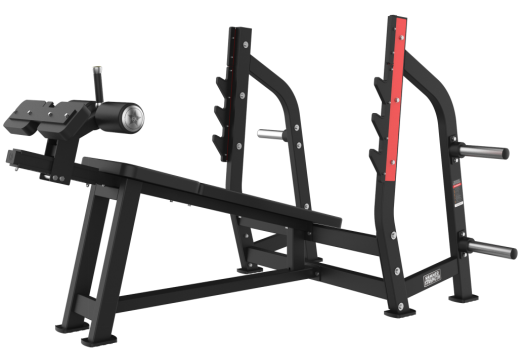 Rack de press de banca declinado