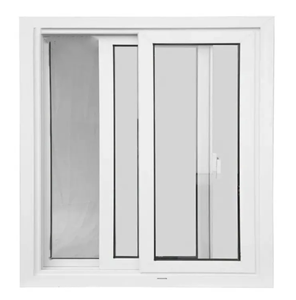 Modern buzlu şeffaf UPVC/PVC çift camlı kaymak sürgülü cam 3 parçalar küçük kemer ev sürgülü pencereler daire için - Product Image 3