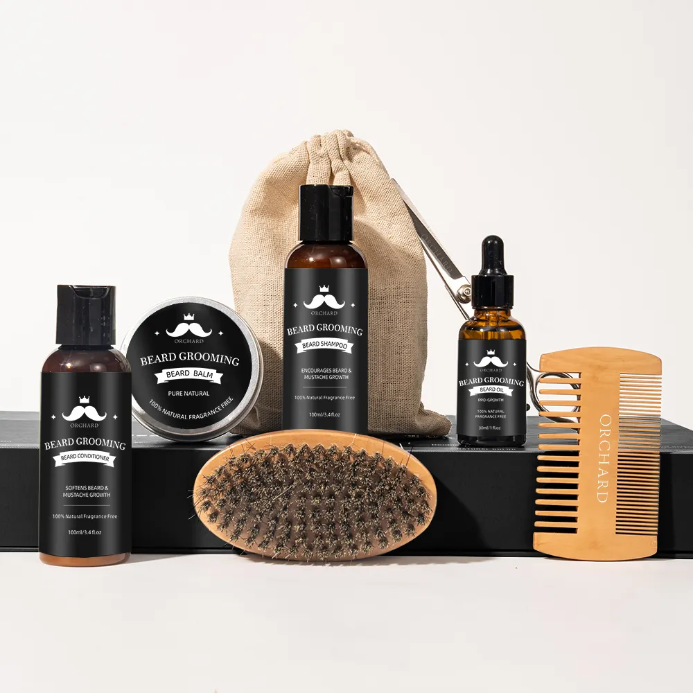 Hot Sale Pure Natural Beard Oil Kit Men Care Beard Oil For Men Hair Growth