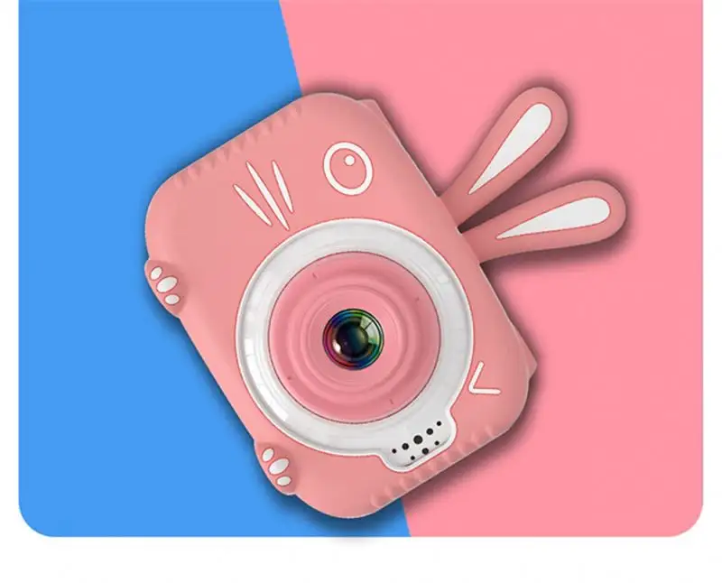 Jumon мультяшная цифровая детская камера USB зарядка Спортивная двойная линза с защитным чехлом HD экран подарок на день рождения фотографировать