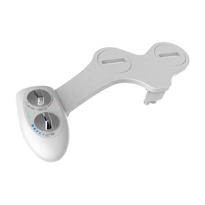 HaoEhhl OEM/ODM Roll Over <strong>Image</strong> to Zoom in SlimEdge Simple <strong>Bidet</strong> Toilet Attachment in White with Dual Nozzle, Fresh Water Spray - Product Image 2
