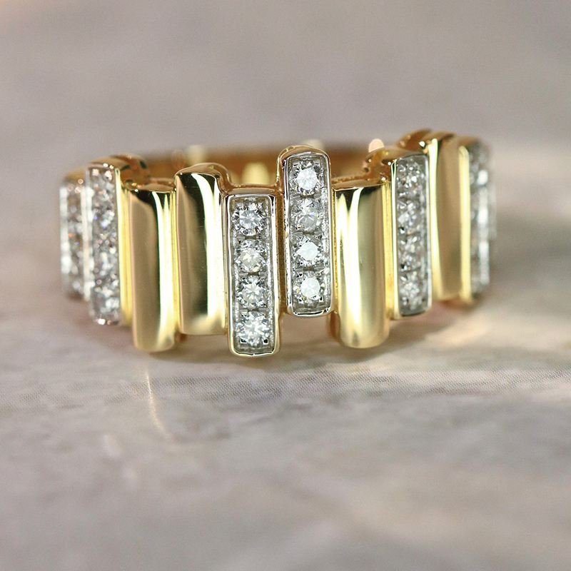 18K Yellow gold