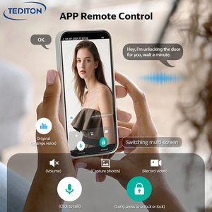 TEDITON Ai Smart Lock per impronte digitali Wifi con fotocamera e Monitor invia foto al telefono - Product Image 5
